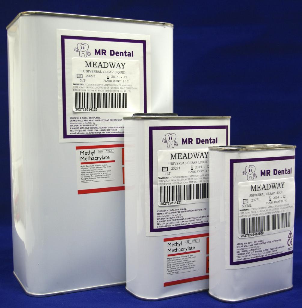 Meadway Universal Monomer (Heat Cure Liquid)