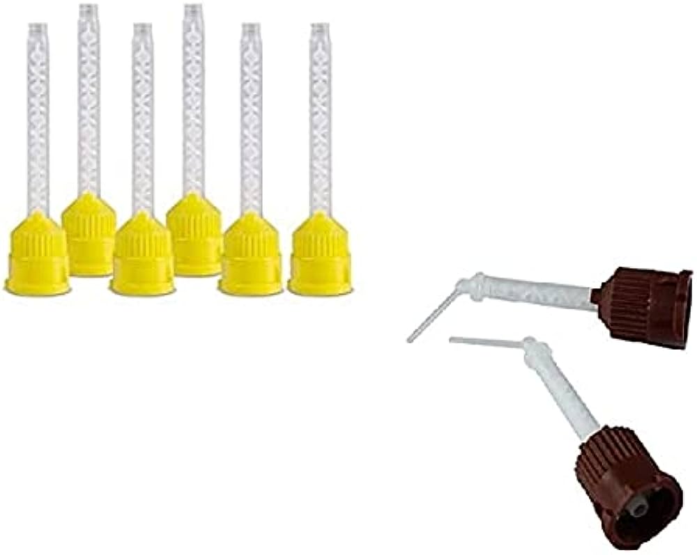 Mixing Tips (Yellow /  Brown) Pack Of 50